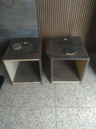 Criado mudo MDF mogno