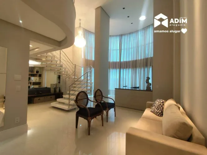 Aluguel Anual: Apartamento duplex de alto padrão com 4 suítes mobiliado e equipado na Barr