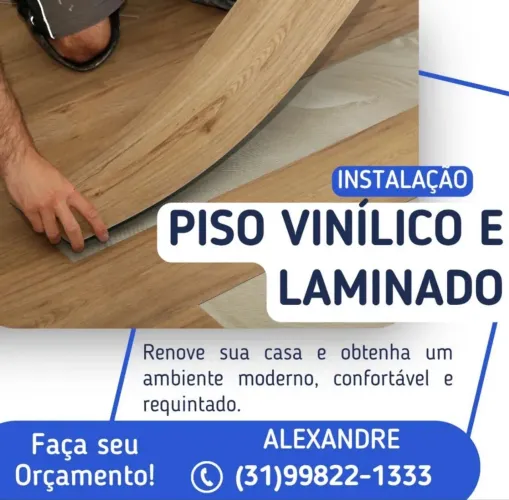 Instalação de pisos laminados e Vinilicos