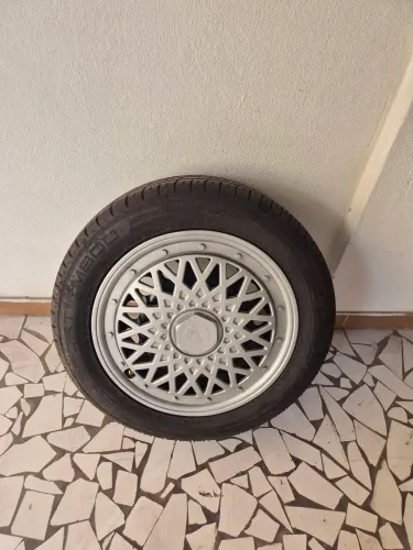 Jogo de Rodas Aro 15 Ford + 4 Pneus Dunlop 195/55R15 (New Fiesta/Ka)p