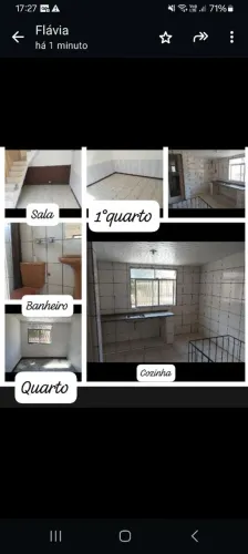 Aluga se casa duplex com 2/4 , 2 banheiros ,cozinha ,área externa