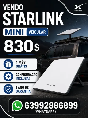 STARLINK MINI +1 MÊS GRÁTIS + CONFIGURAÇÃO 