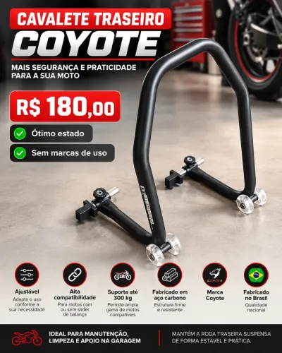 CAVALETE TRASEIRO COYOTE - R$ 180,00