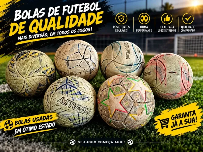 6 BOLAS DE FUTEBOL