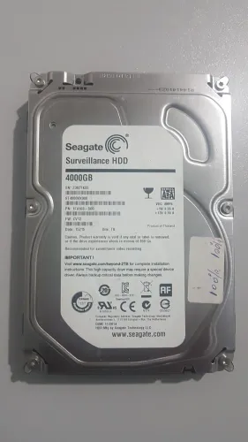 HD 4 tera Seagate para PC,  DVR, NVR, CFTV,  Backups 