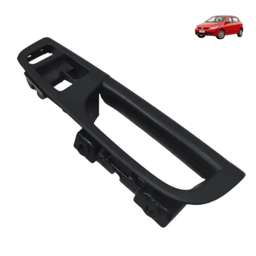 Puxador Porta Dianteira Esquerda Vw Gol Voyage G5 2009 2010 Preto