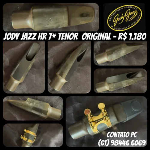 Boquilha para Sax Tenor Jody Jazz HR 7* COMPLETA/ORIGINAL