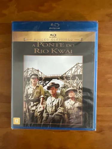 Filme A ponte do Rio Kwai Bluray novo lacrado
