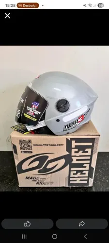 Capacete new libert3 prata tam 58 e 60