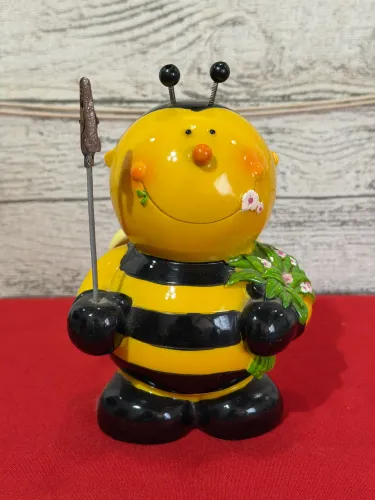Abelha cofre e porta recado de cerâmica 