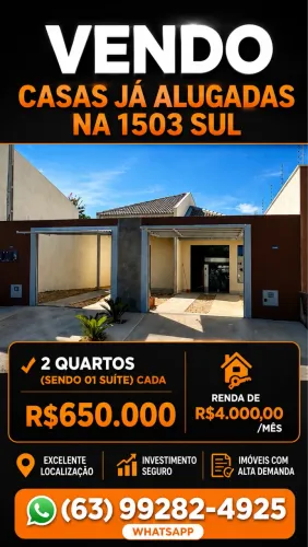 02 Casas Alugadas na 1503 Sul
