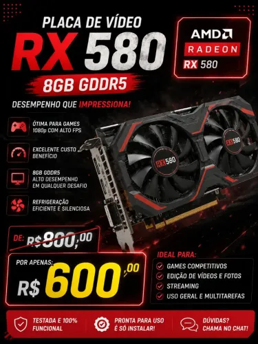 RX 580 - placa de video