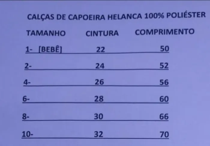 Calça de capoeira branca 