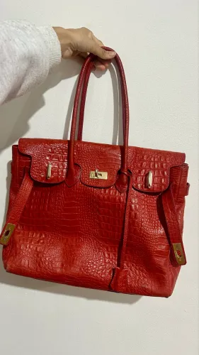 Bolsa Datelli Original Terracota Croco Grande
