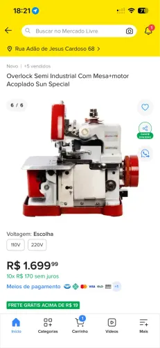 Máquina overlock Sun Special semi industrial