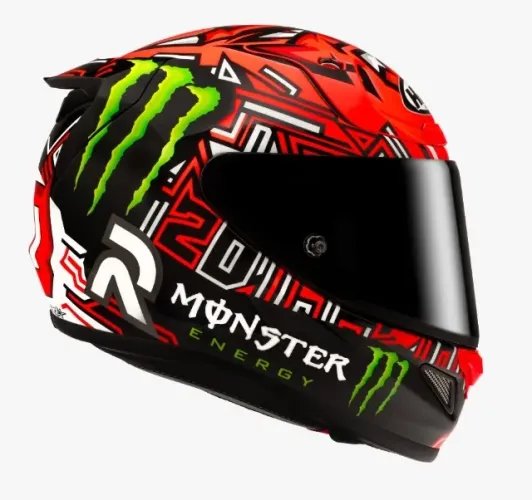 Capacete HJC Quartararo El Diablo Red RPHA12 Novo na cx HJC + Viseira Fumê + Pinlock