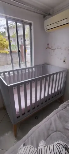 Berço linha Amor perfeito com colchão Ortobom
