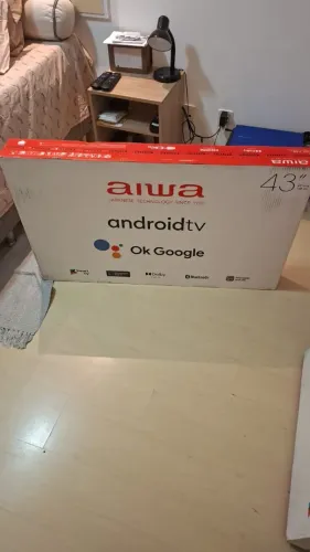 Vendo um tv 43 na caixa lacrado nova Android com nota fiscal