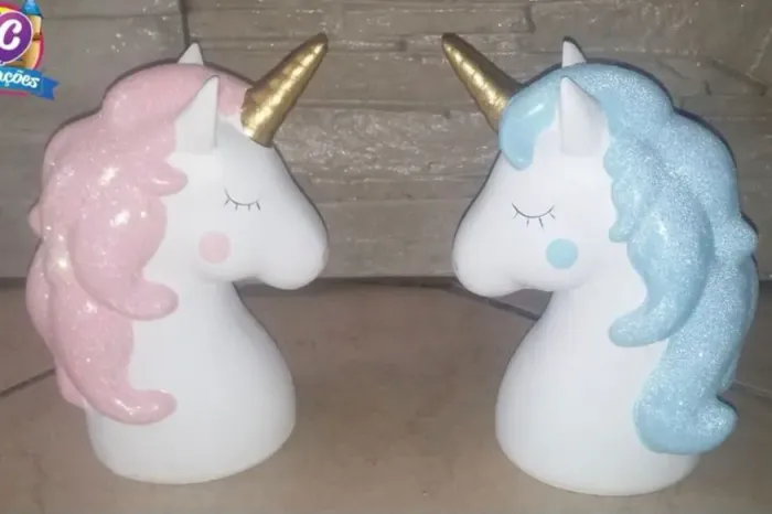 Unicórnio porcelana