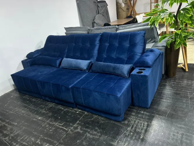 Sofá Heitor 2,90 azul