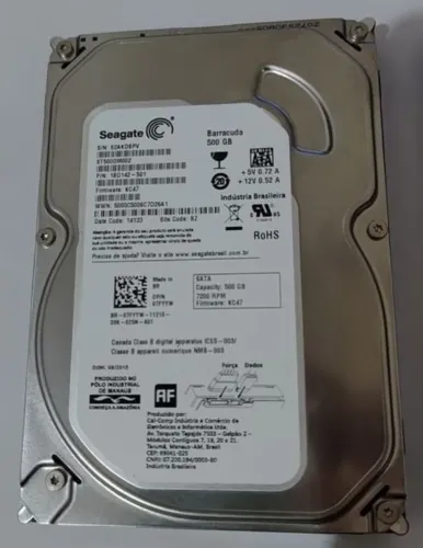 HD seagate 500gb funcionando perfeitamente