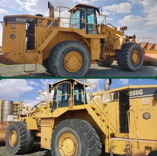 Pá Carregadeira Caterpillar 988G ano 2001 com mecânica em ótimo estado, no ES