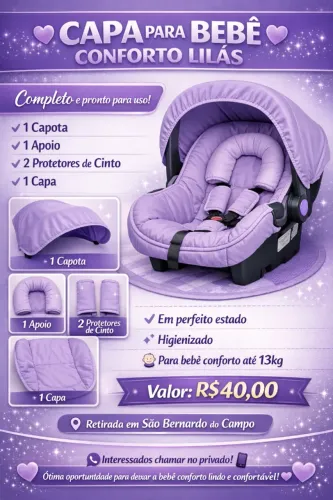 Capa de bebê conforto 