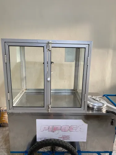 Vendo carrinho de pipoca, mais pode servir para outros tipos de alimentos. Lanches e etc ?