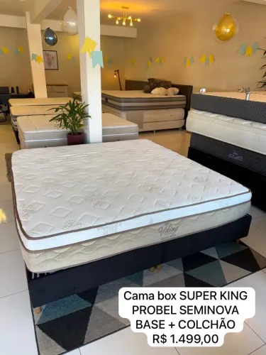 Colchão box King Size PROBEL SEMINOVA TOP - ENTREGO 