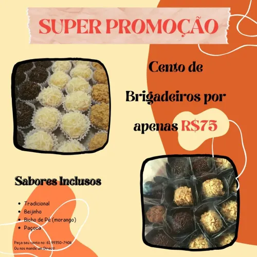 Cento de Brigadeiro PROMOÇÃO 