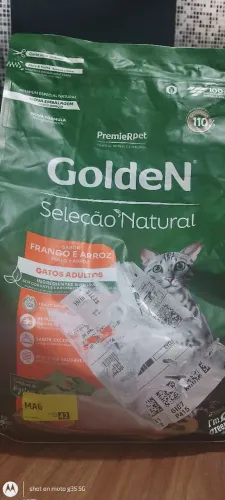 Ração Golden Premium Premier pet nova embalagem Novo , sabor frango e arroz gatos adultos