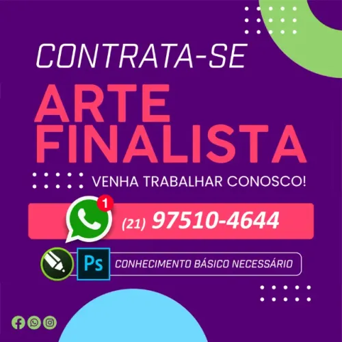 Arte Finalista | Designer Gráfico - Zona Norte RJ
