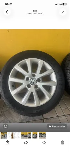 Jogo de Rodas Originais VW Jetta Comfortline Aro 16 ? Furação 5x112 (4 Unidades)