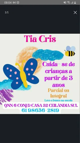 Cuido de crianças a partir de 3 anos 