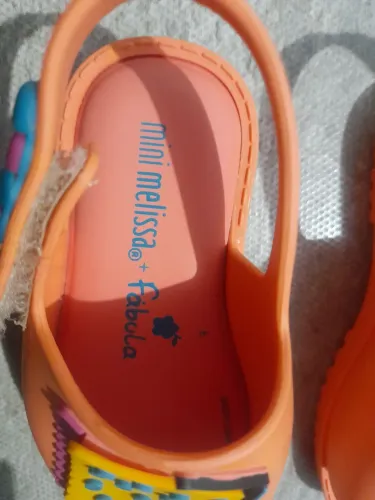 Sandália mini melissa fábula tamanho 17/18
