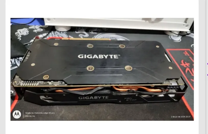 Placa de vídeo Gigabyte Radeon RX 580 Series com 4GB de memória GDDR5