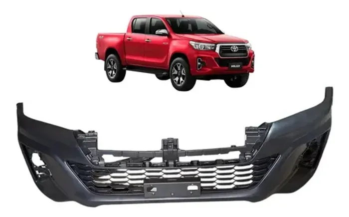 Parachoque Dianteiro Hilux 2016 2017 2018 2019 2020 Preto