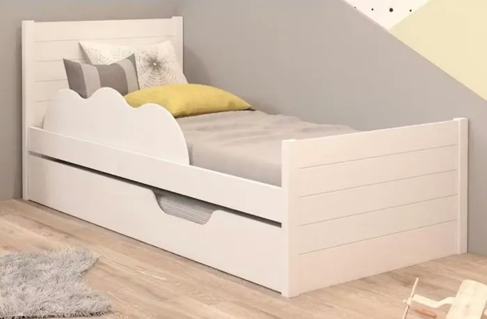 Cama solteiro com cama auxiliar