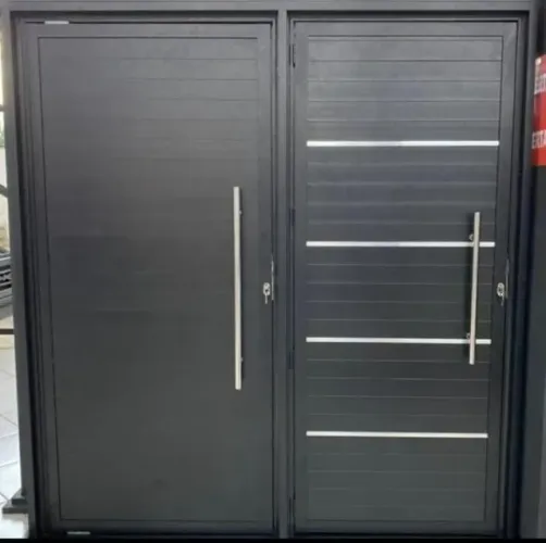 PORTA DE ALUMÍNIO ELEGANTE - PRETA - A PARTIR DE R$1.215,00
