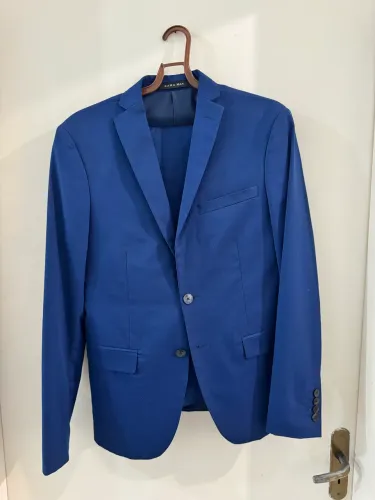 Terno Conjunto Zara Man Azul Slim