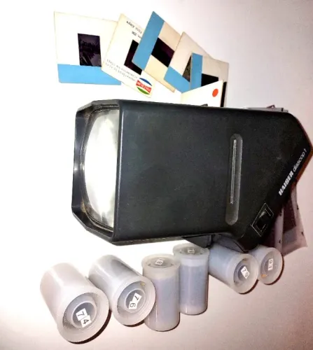 Visualizador de slides e negativos fotográficos, Kaiser Diascop 50N. Fabricado na Alemanha