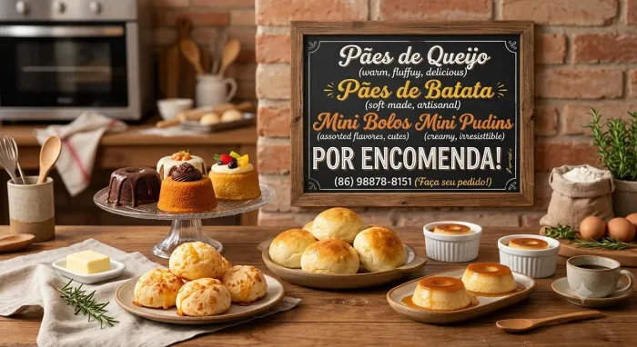 Bolos e pães por encomenda,l.