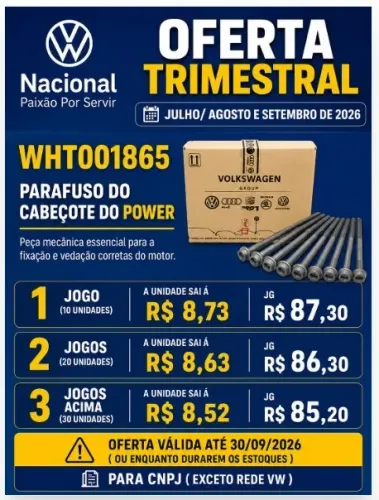 PARAFUSO DO CABEÇOTE WHT001865