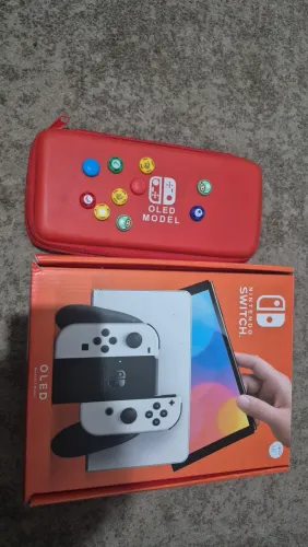 NINTENDO SWITCH OLED DESBLOQUEADO COM JOGOS