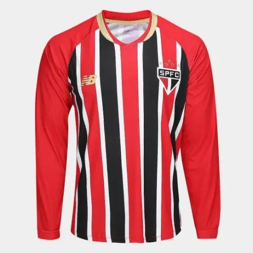 camisa são paulo ii manga longa 25/26 new balance