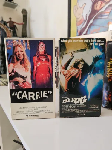 Vhs Importado Carrie e The Fog Magnetic Video terror 