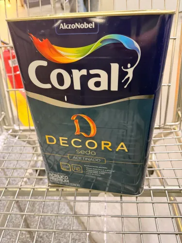 Tinta Coral Decora Acetinado 18L - Geleira Infinita (Gelo)