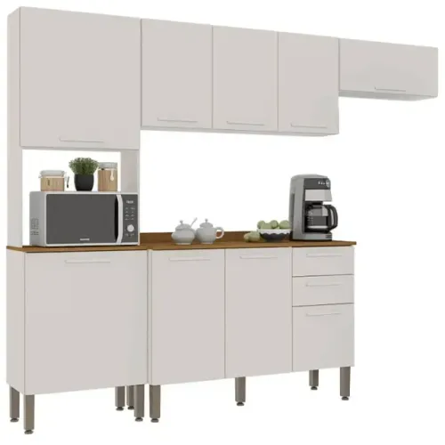 Cozinha New Valencia Completa 9 Portas 2 Gavetas Salleto