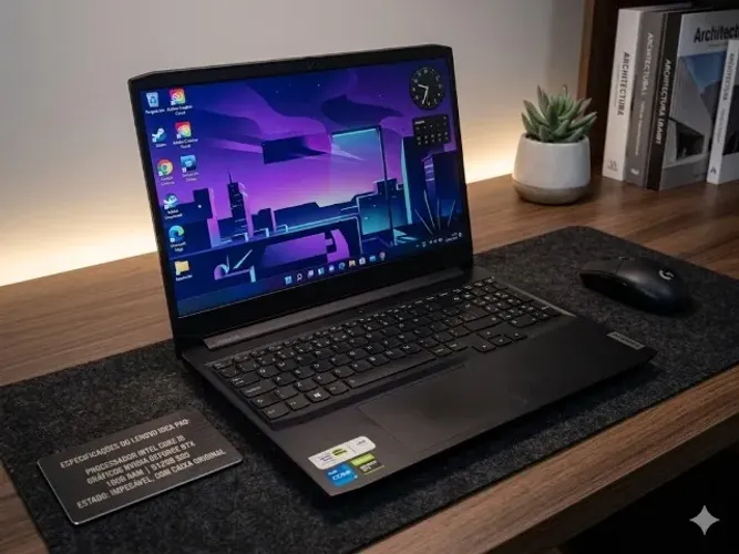 Notebook Gamer Lenovo IdeaPad Gaming 3i - i5 11ª, GTX 1650, SSD 512GB (Estado de Novo)