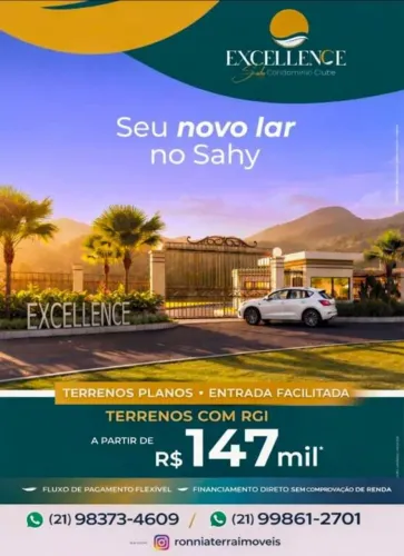 Terreno no Condomínio EXCELLENCE -Sahy - Mangaratiba - RJ